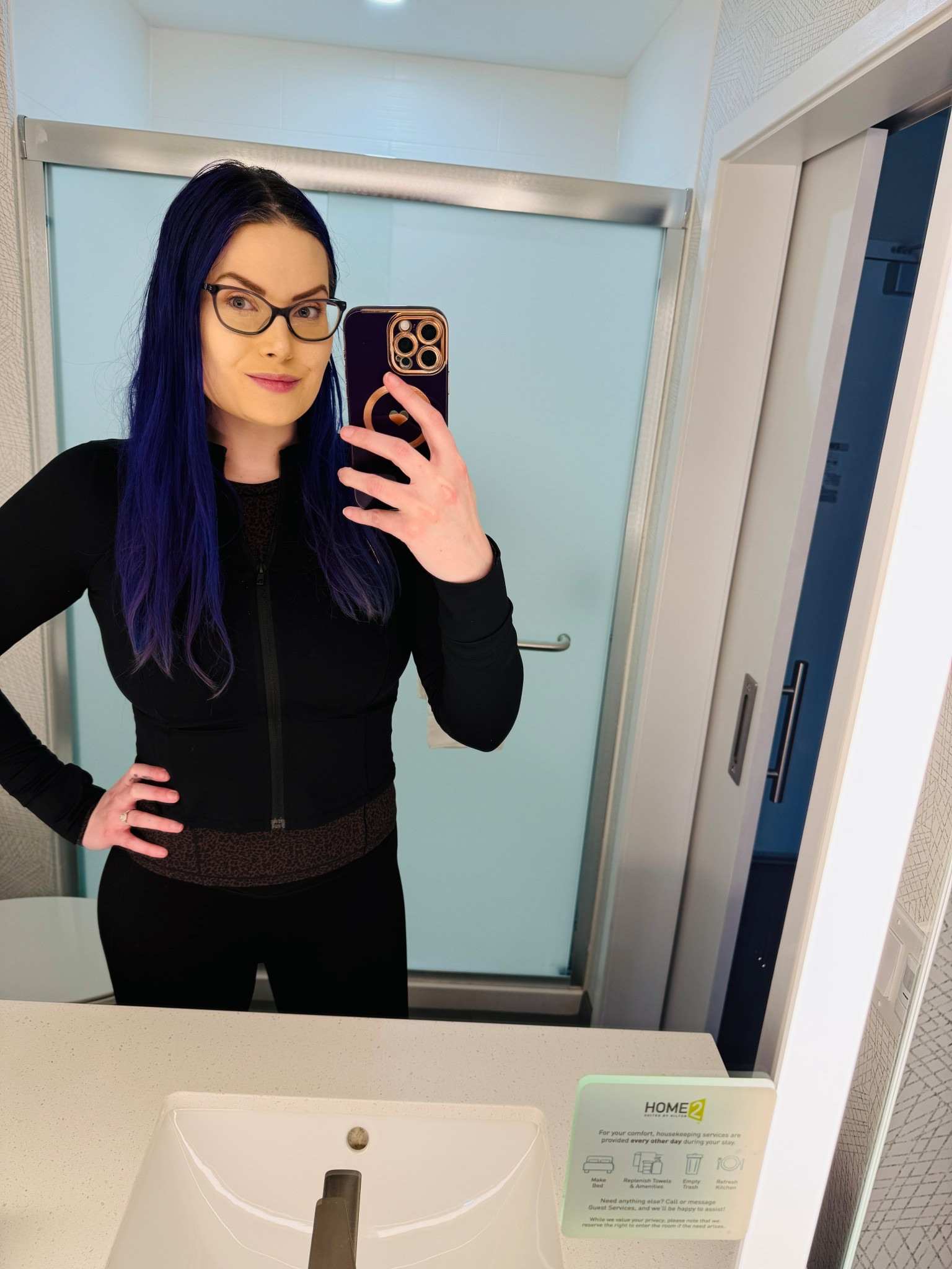 My comfy Buffbunny fit for the flight ! 
Phantom zip jacket in onyx black, halo long sleeve hip tee in leopard from GABZ Locked in collab, black legacy flare leggngs in onyx black! #buffbunny

#LTKdayinmylife #LTKootd #LTKTall