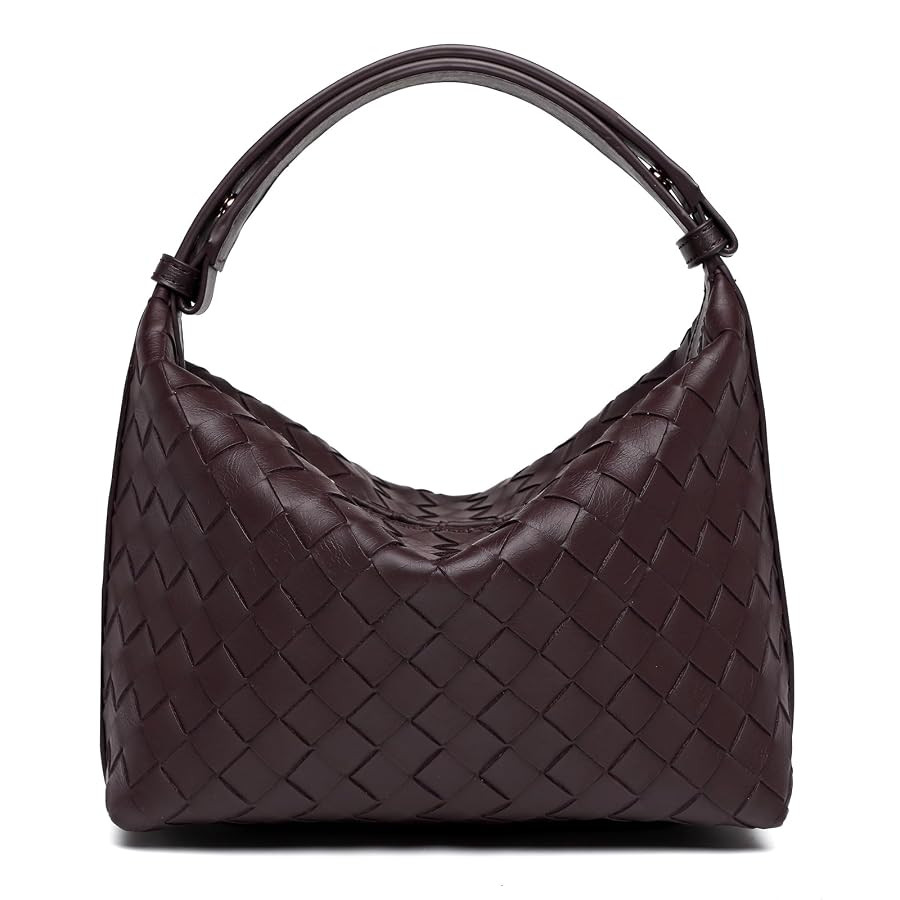 Woven Bags Vegan Leather Shoulder Bag Trendy Woven Handbag Handmade Purses for Women | Amazon (CA)