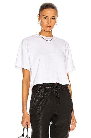 COTTON CITIZEN Tokyo Crop Tee in White | FWRD 