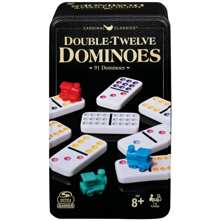 Double Twelve Dominoes Set in Storage Tin, for Families and Kids Ages 8 and up | Walmart (US)