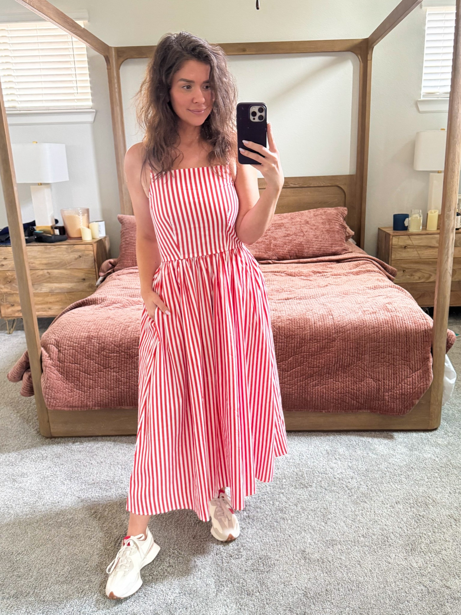 $34, comfy, and kid-proof.

This Amazon dress is officially in my summer mom rotation—easy to throw on, breezy enough for errands or park days, and it has pockets (aka snack storage).
Wearing an XS and it fits like a dream. I paired it with sneakers because… mom life.

Linked everything in my LTK—dress, shoes, and a few other summer staples I actually wear on repeat.

#MomStyle #AmazonFinds #OutfitOnTheGo #LTKUnder50 #SummerUniform #WeightlossheroStyle
