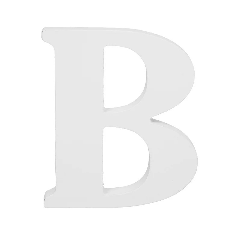 Hello Hobby 3" White Wood Letter B | Walmart (US)