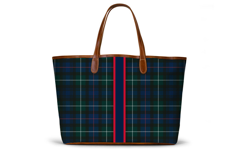 St. Anne Tote - Monogram Stripe | Barrington Gifts