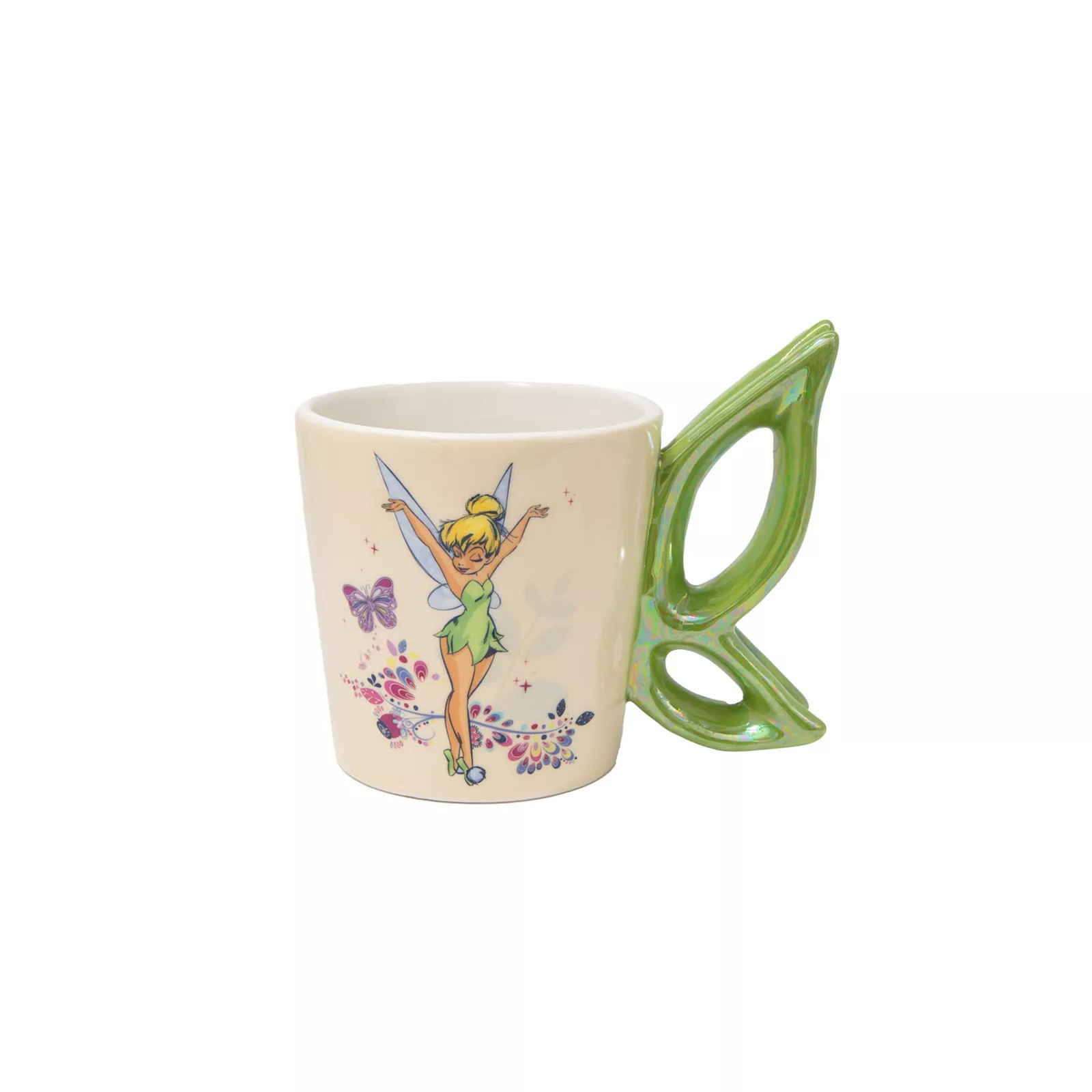 Disney's Tinkerbell Butterfly Handle Mug, Natural | Kohl's