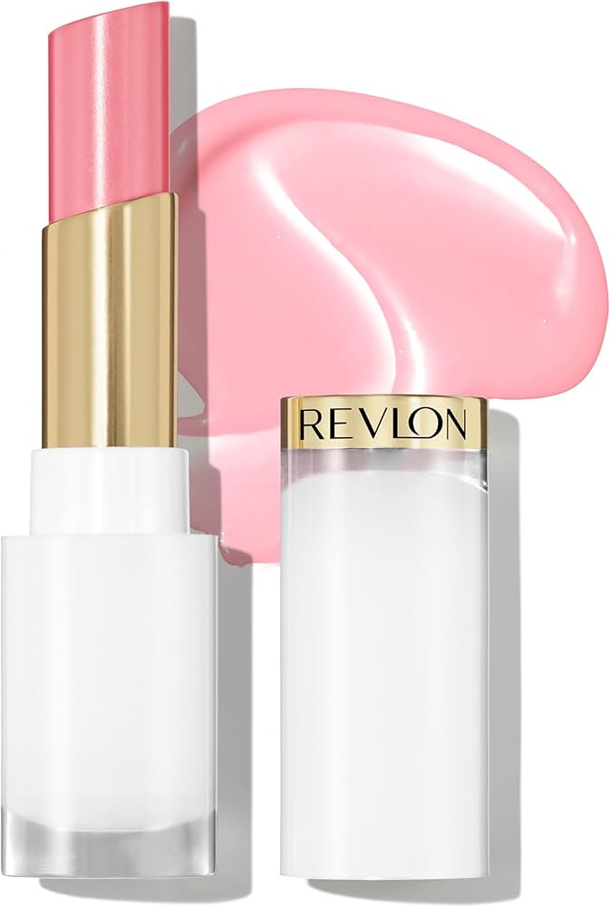 REVLON Super Lustrous Glass Shine Balm, Hydrating Tinted Lipstick, Sheer, Glossy Shiny Finish, 00... | Amazon (US)