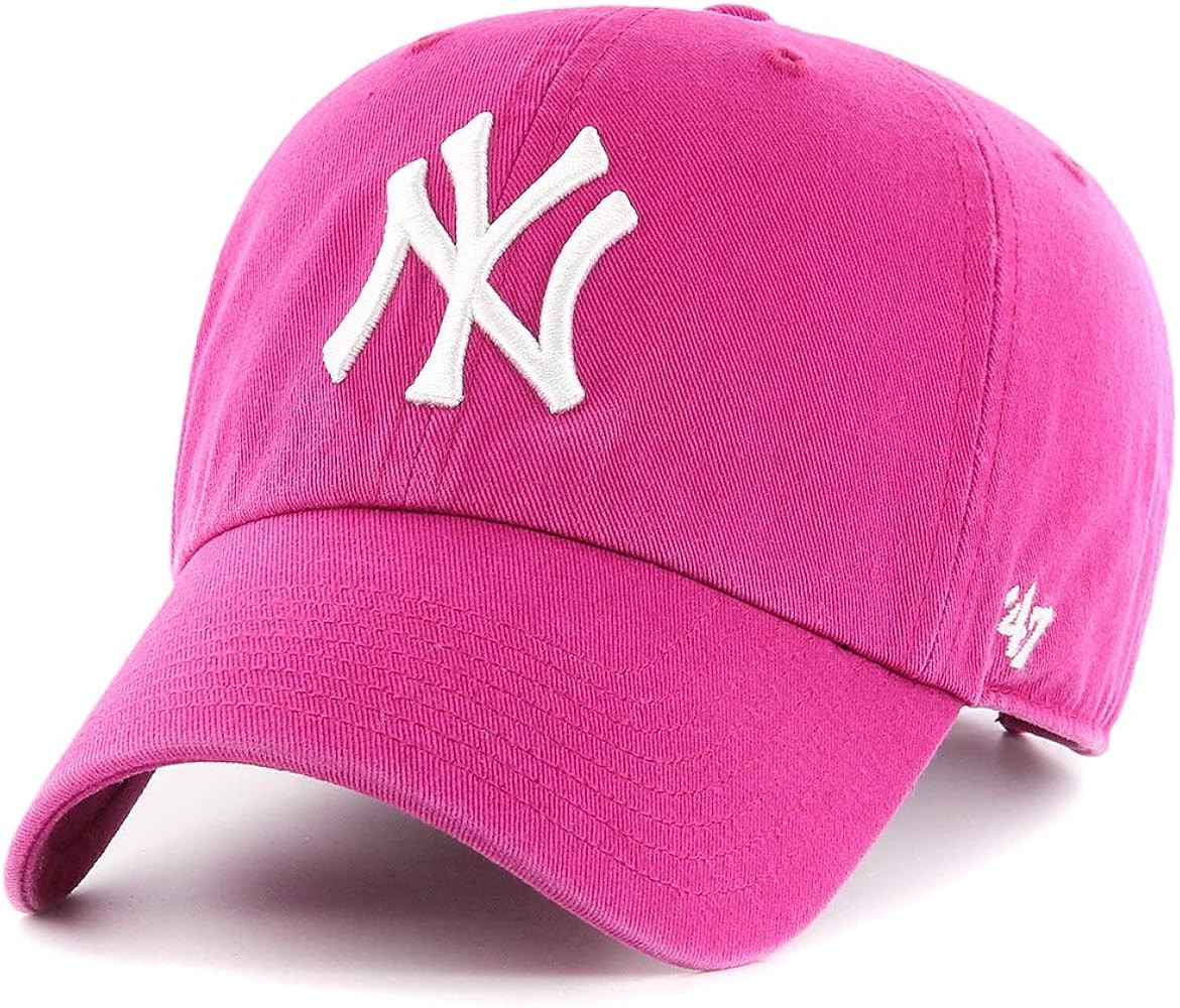 '47 Brand Adjustable Cap - Clean UP NY Yankees Orchid Pink | Amazon (US)