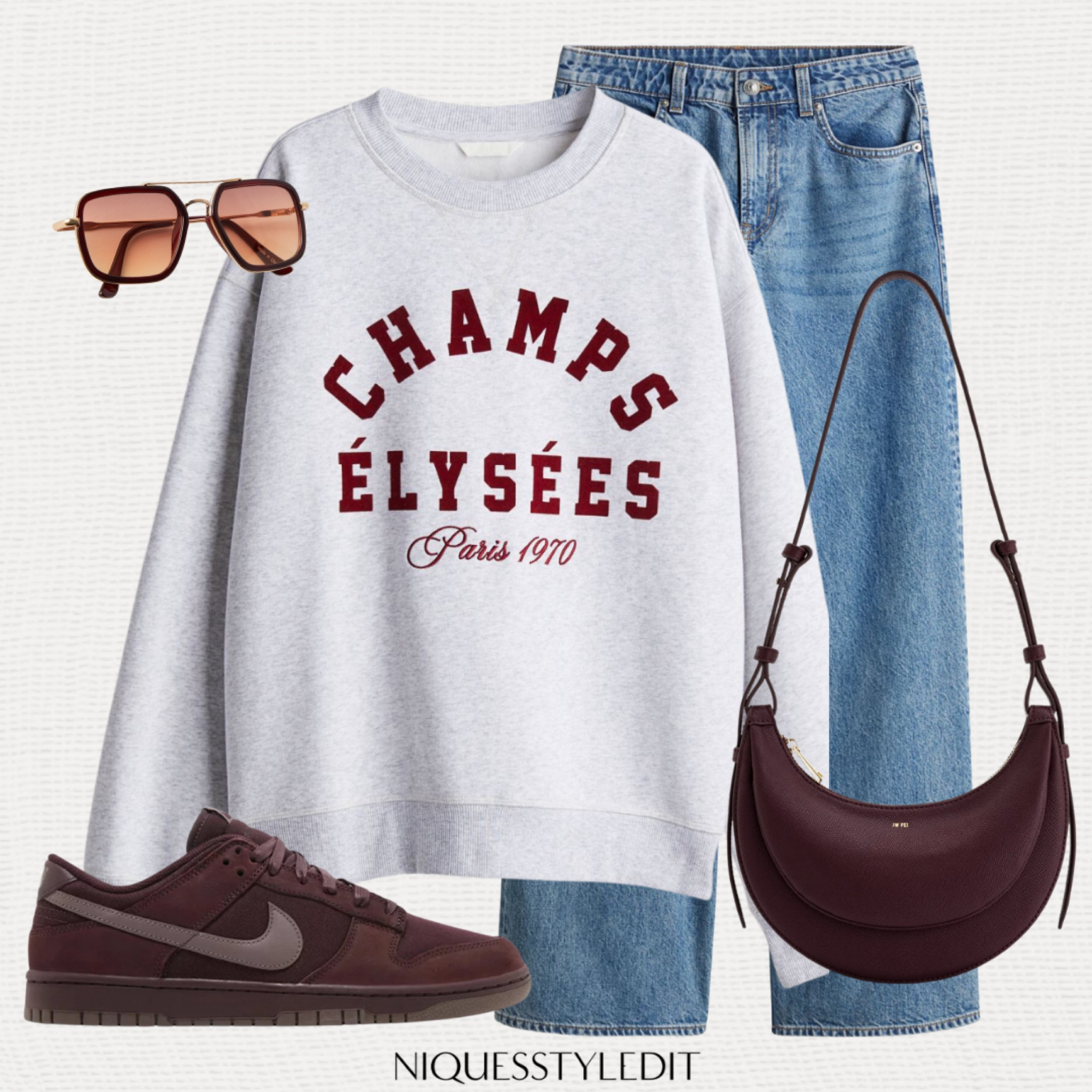 Burgundy Fall Outfit! There’s nothing like a good pair of jeans and a graphic sweater in the fall. 

#LTKstyletip #LTKmidsize #LTKautumn