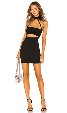 superdown Kory Choker Dress in Black from Revolve.com | Revolve Clothing (Global)