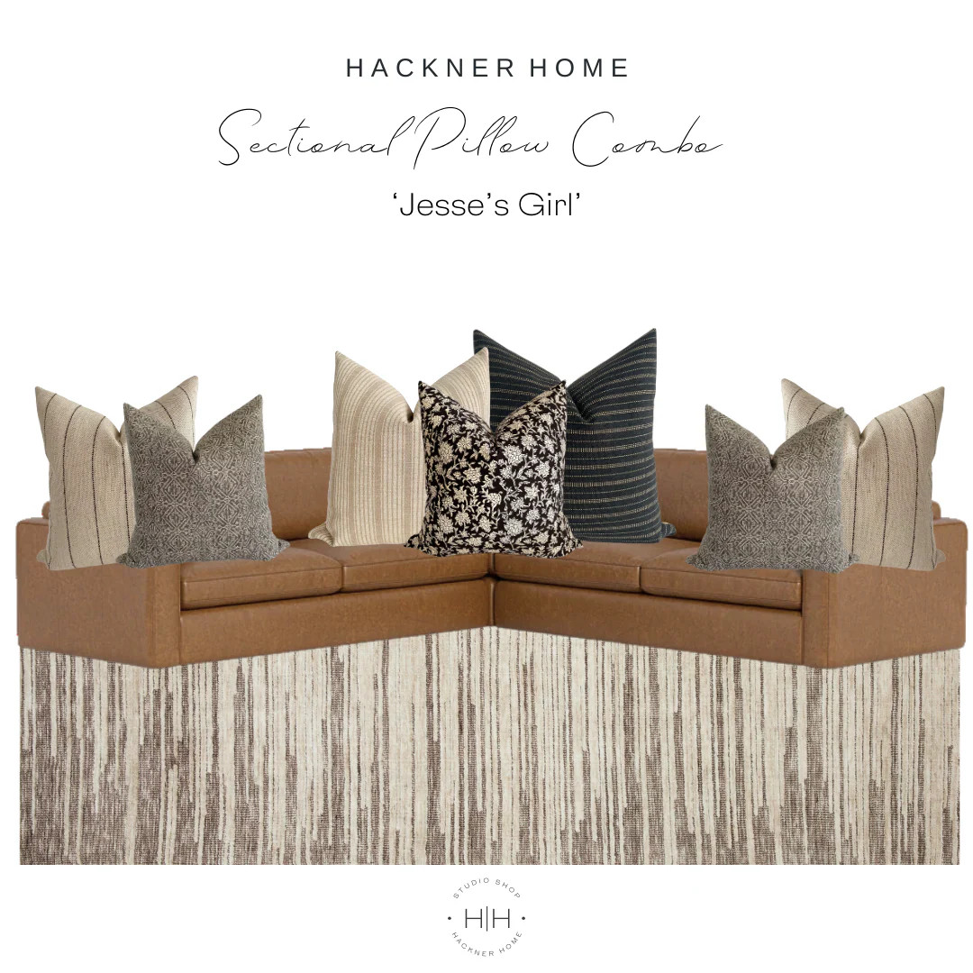 Sectional Pillow Combo 'Jesse's Girl' | Hackner Home (US)