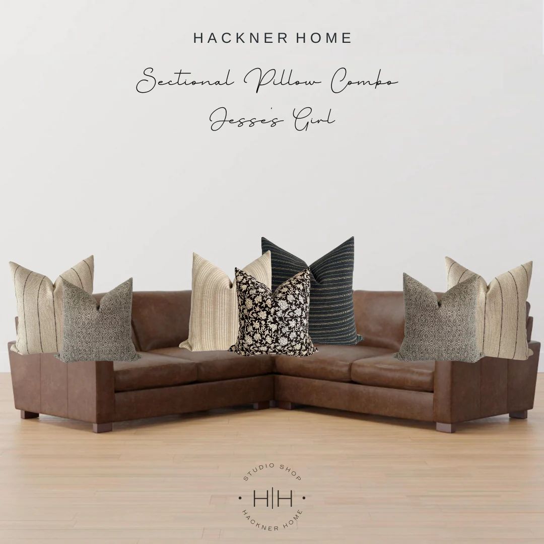 Sectional Pillow Combo 'Jesse's Girl' | Hackner Home (US)