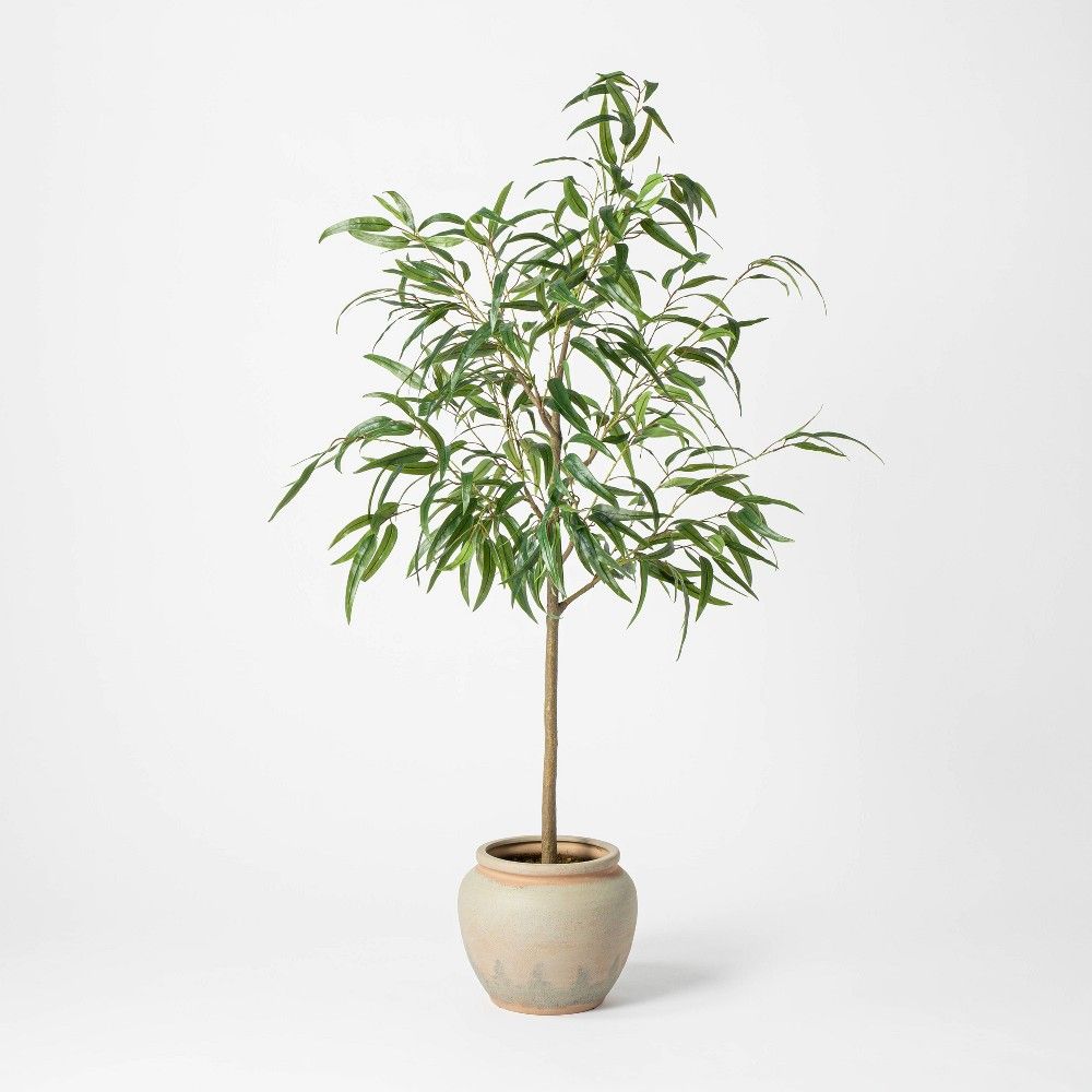 73"" Artificial Weeping Eucalyptus Tree in Pot - Threshold designed with Studio McGee | Target