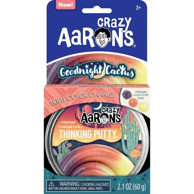 Crazy Aaron's Goodnight Cactus Putty: Creative Thinking Slime, 0.13 oz, Single Piece | Target