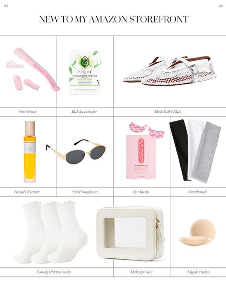 New to my Amazon Storefront 🤍 Amazon beauty, mesh ballet flat dupes and wellness things

#LTKFindsUnder50 #LTKFindsUnder100 #LTKBeauty
