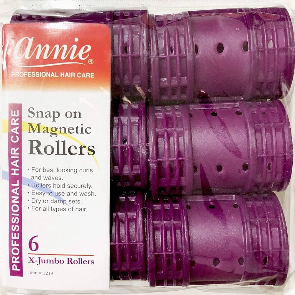 Annie- Professional Snap on Magnetic Rollers - Size (X Jumbo) - (1) Pack - Dry or Damp Sets - #59... | Amazon (US)
