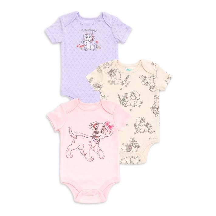 Disney Baby Boys Bambi and Dumbo Bodysuit, 3-Pack, Sizes 0-24 Months - Walmart.com | Walmart (US)