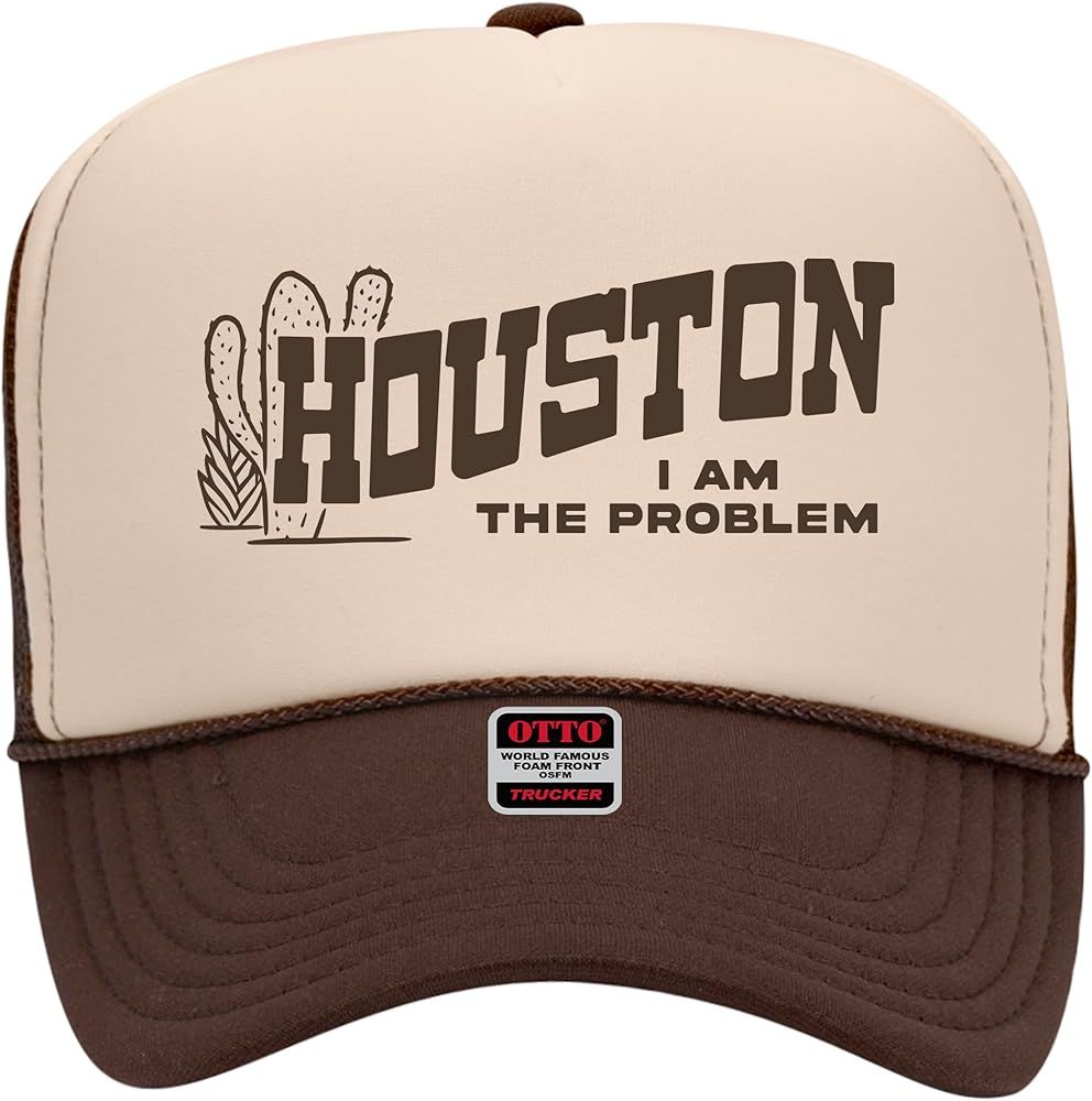 Houston I Am The Problem Trucker Hat - Premium Snapback for Men and Women - Vintage Cowboy Funny ... | Amazon (US)