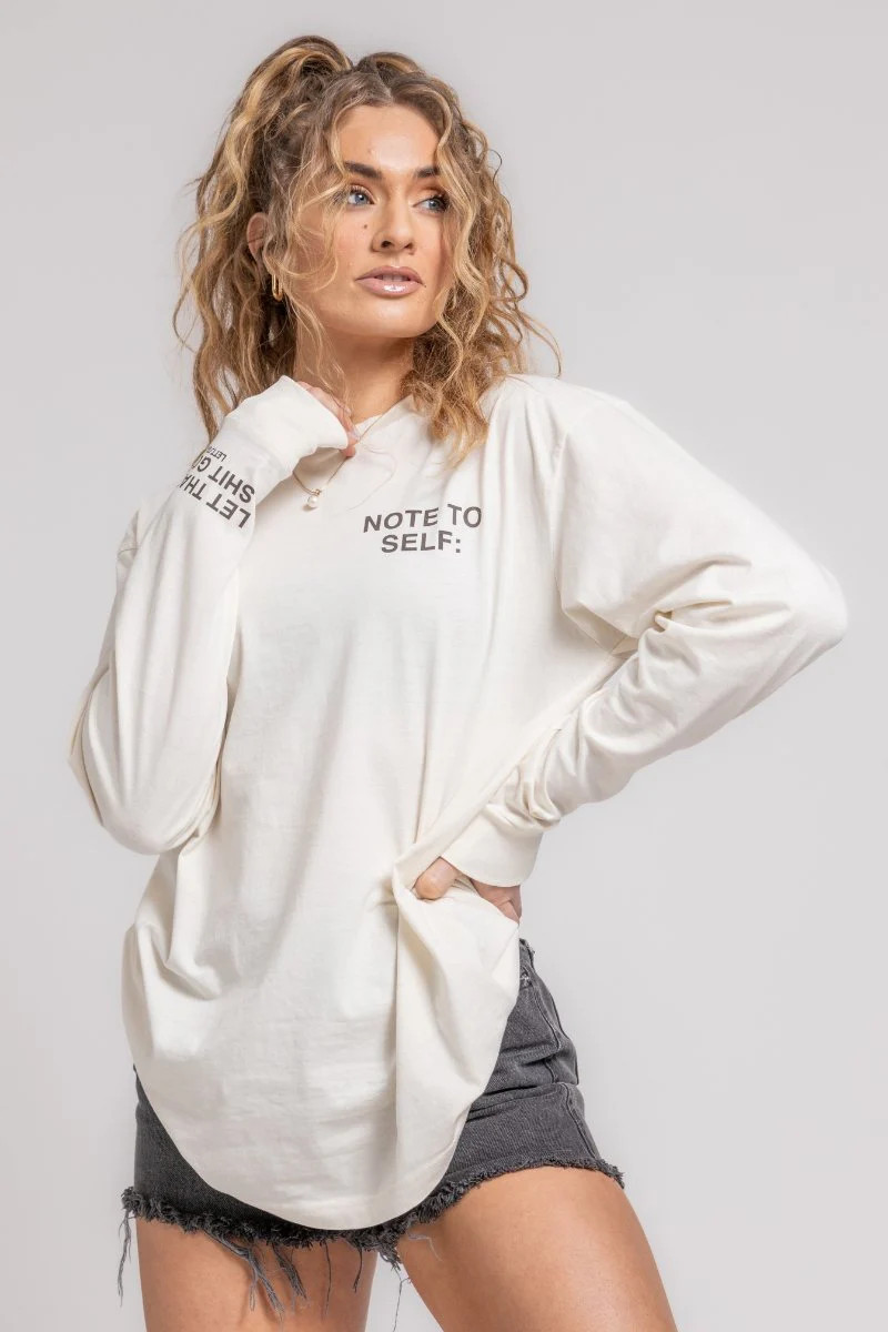Note to Self Long Sleeve Unisex T-Shirt | LETTSGO