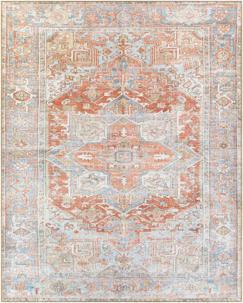 Rust Maayon Washable Rug | Boutique Rugs