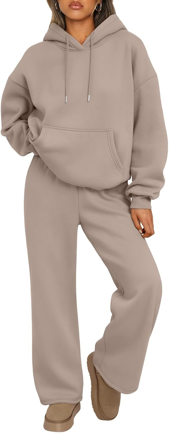 Trendy Queen Womens 2 Piece Lounge Sweat Sets Matching Sweatsuits | Amazon (US)