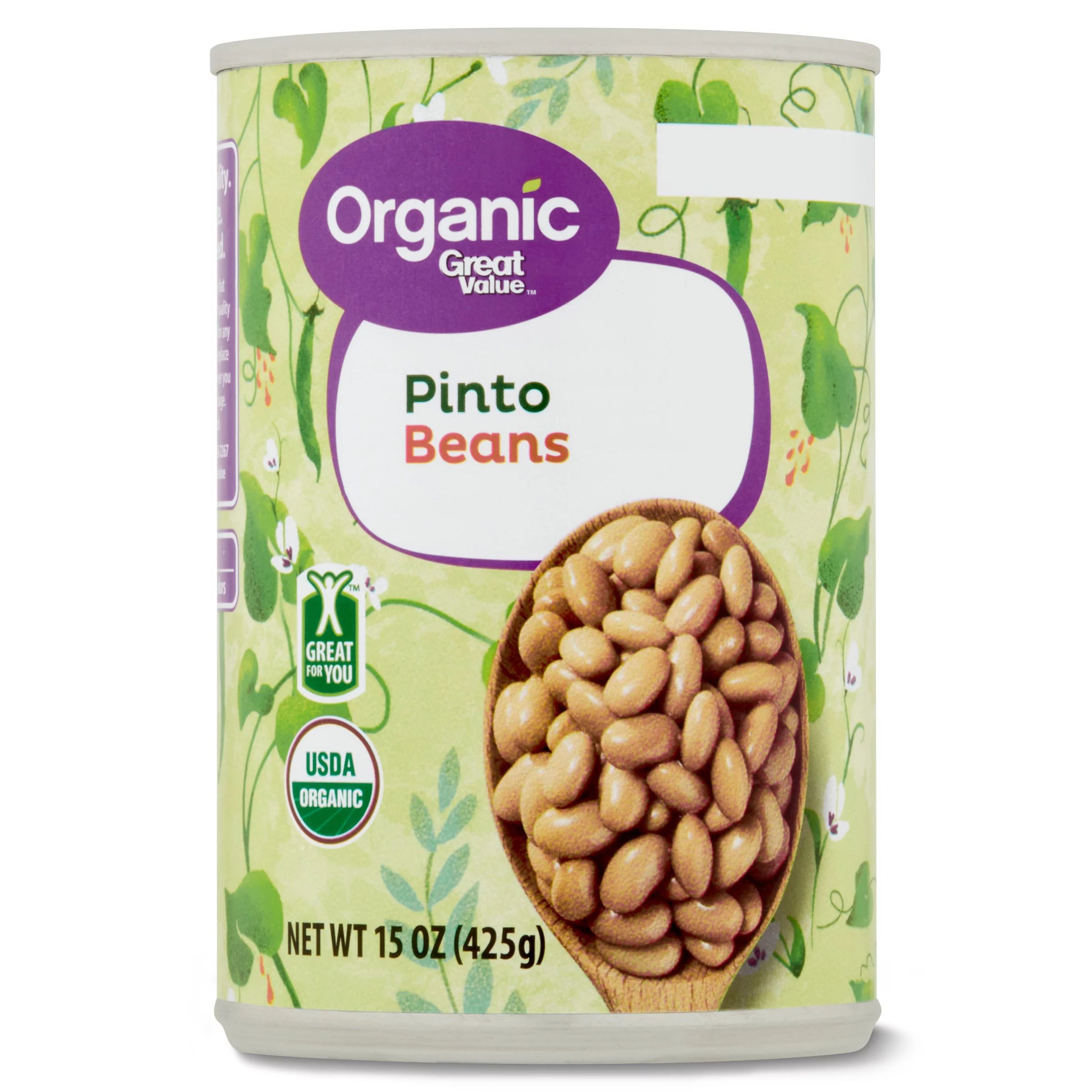 Great Value Organic Pinto Beans, Canned, 15 oz | Walmart (US)