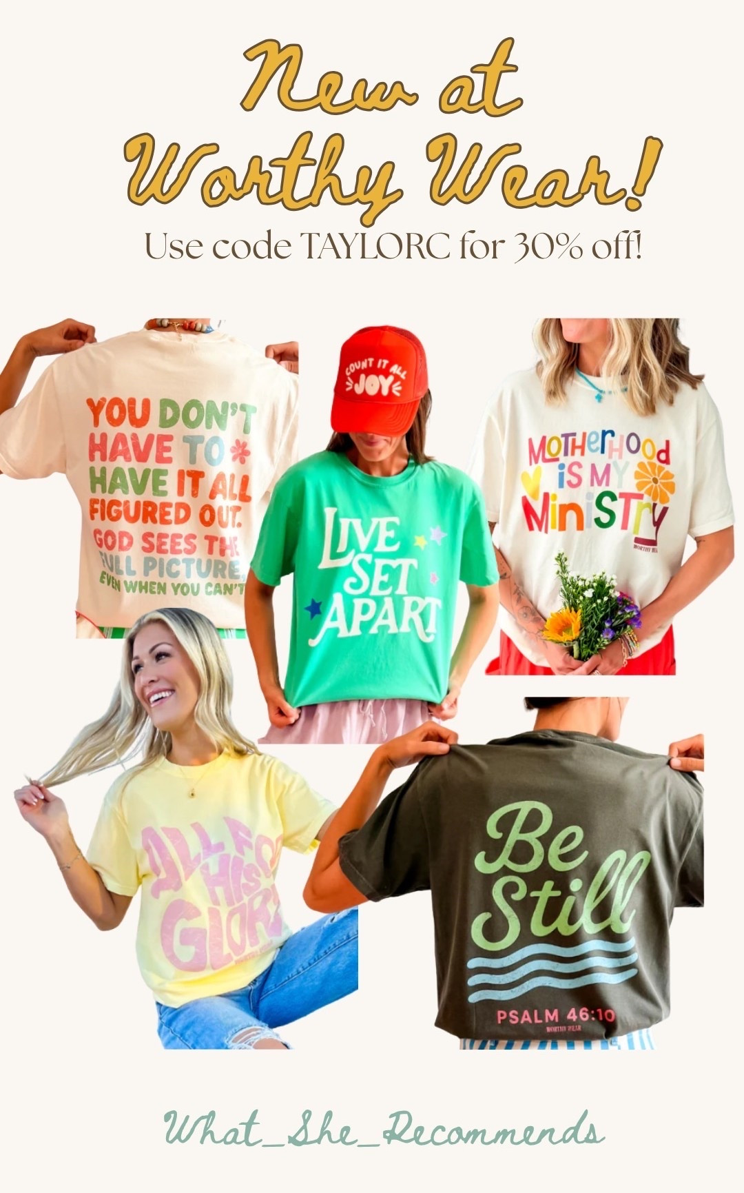New drops I am loving at Worthy Wear! Get 30% off with my code. Relaxed fit - run TTS!

#LTKMothersDay #LTKSaleAlert #LTKmomlife