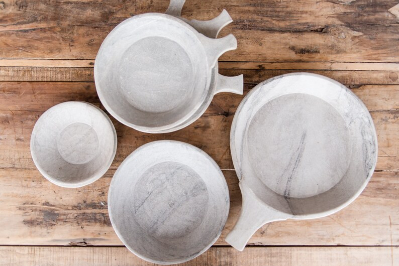 Marble Round Plates, Rustic Jewelry Storage, Marble Plant Plates | Etsy (US)