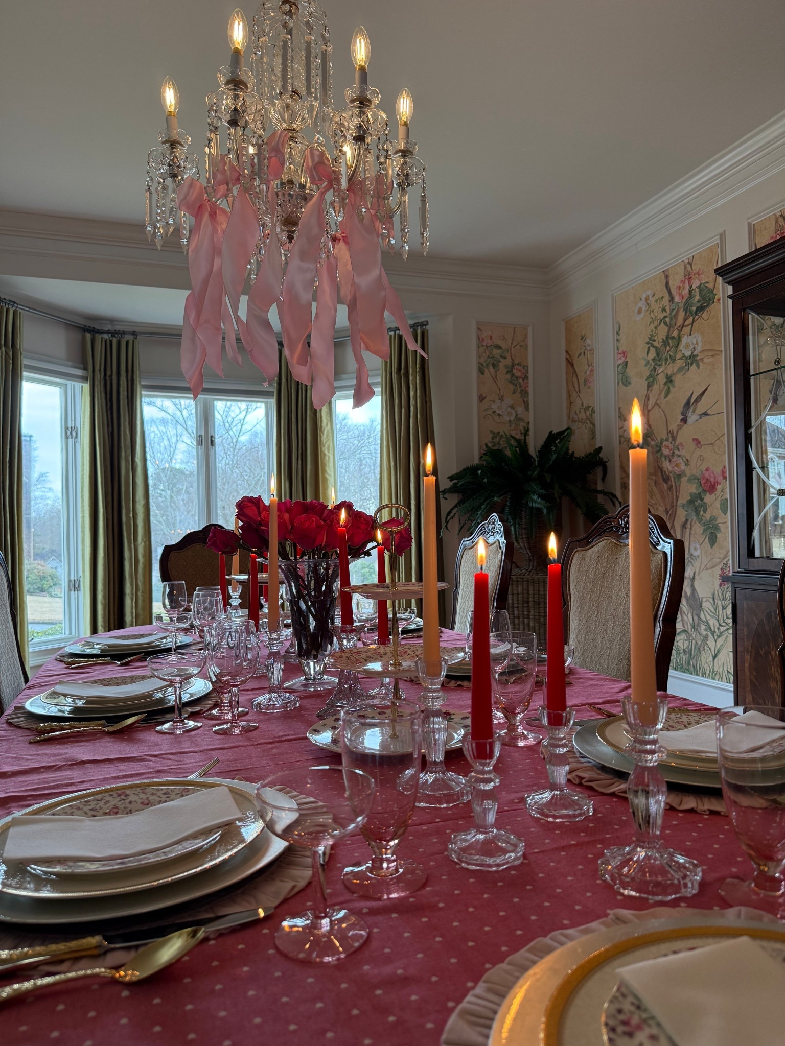 Traditional Galentine’s table setting 🤍

Layered china, classic candlesticks, taper candles, and plate chargers create a timeless tablescape that feels elevated and intentional. I’m linking the exact dinnerware and decor I used, along with similar pink glassware and gold flatware to complete the look.

#LTKHome #LTKValentine
