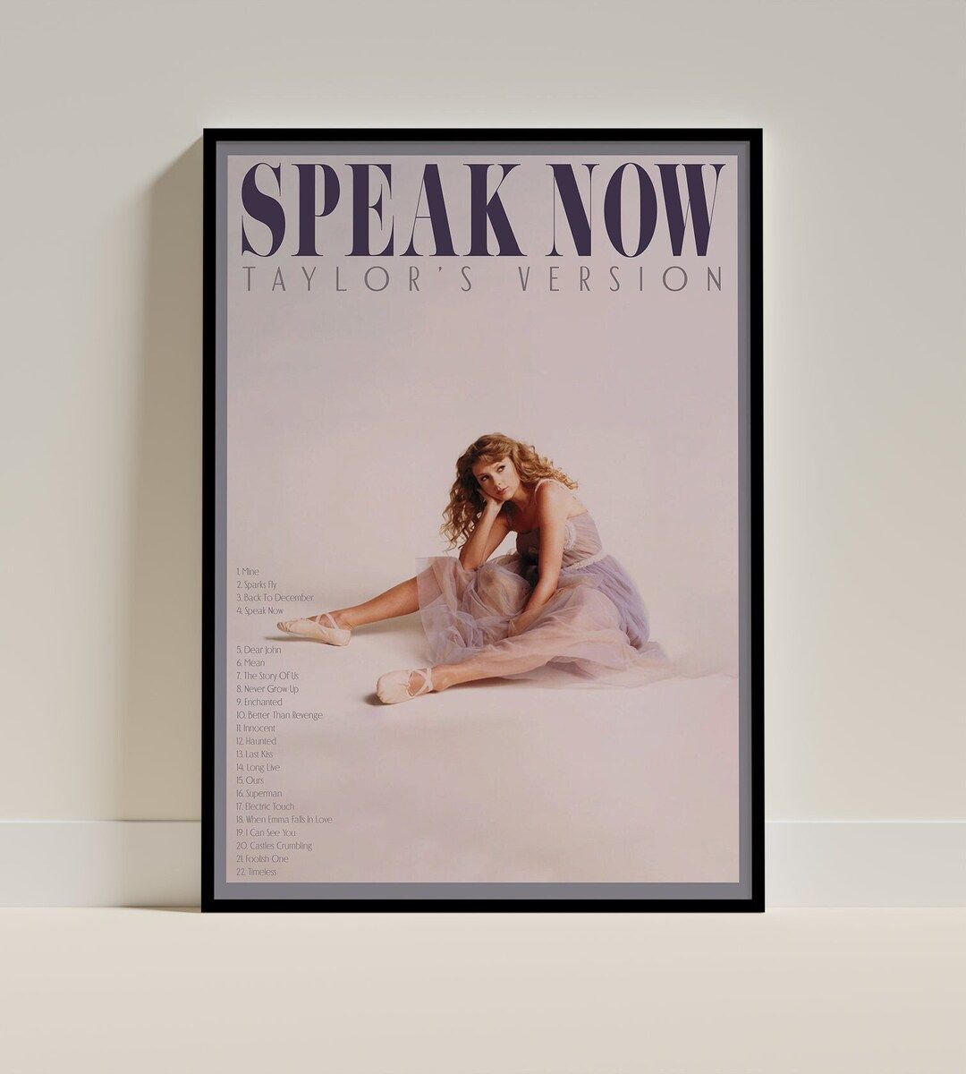 Speak Now Taylor's Version Album Cover Poster Digital Download - Etsy | Etsy (US)