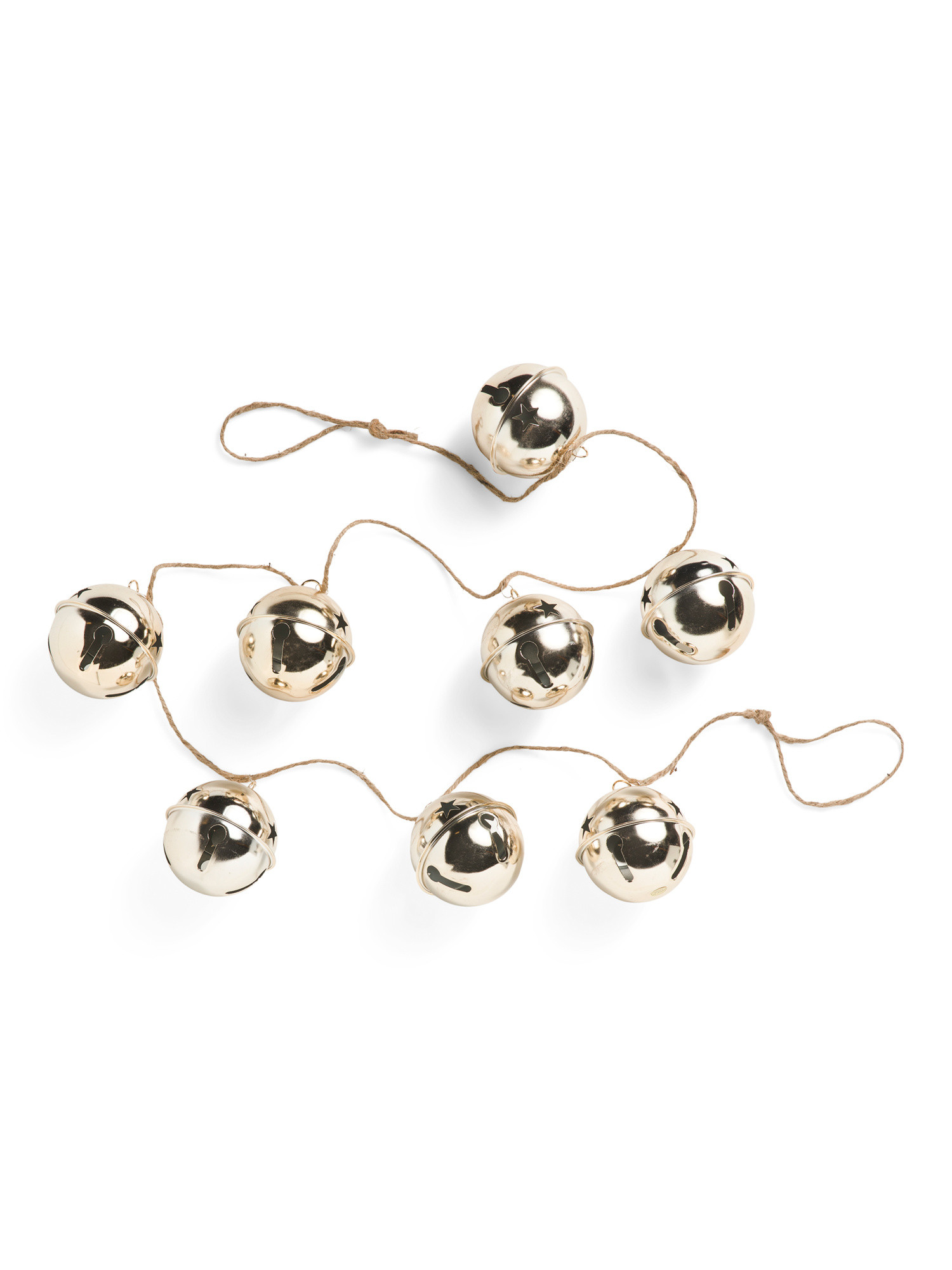 6ft Gold Tone Bells Garland | TJ Maxx