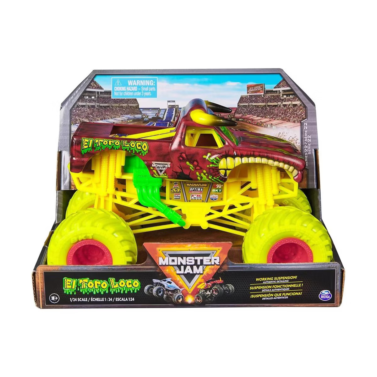 Monster Jam, Official El Toro Loco Monster Truck, Collector Die-Cast Vehicle, 1:24 Scale, Kids To... | Target