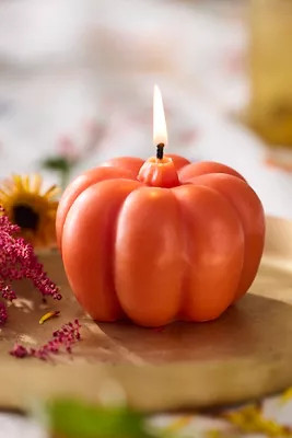 Beeswax Pumpkin Candle | Anthropologie (US)
