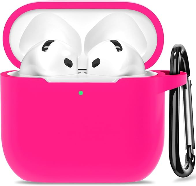 SATLITOG for AirPods 4 Case, Silicone Case Cover Compatible with Apple AirPods 4th Generation, Ro... | Amazon (US)