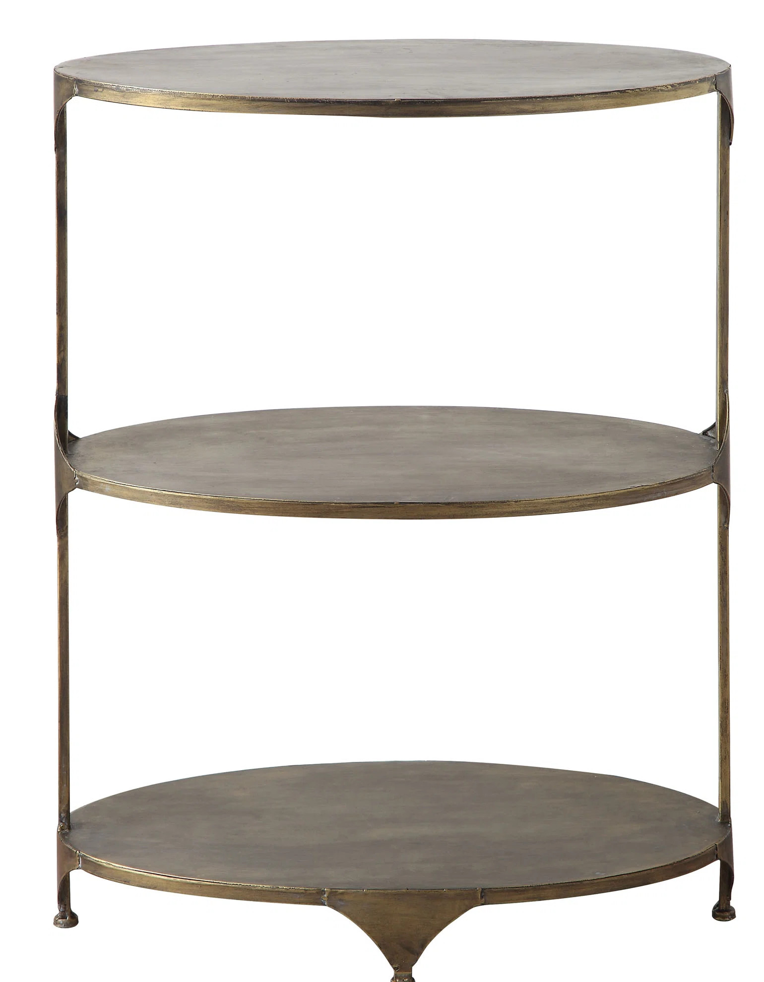 Baroness Oval Metal End Table | Wayfair North America