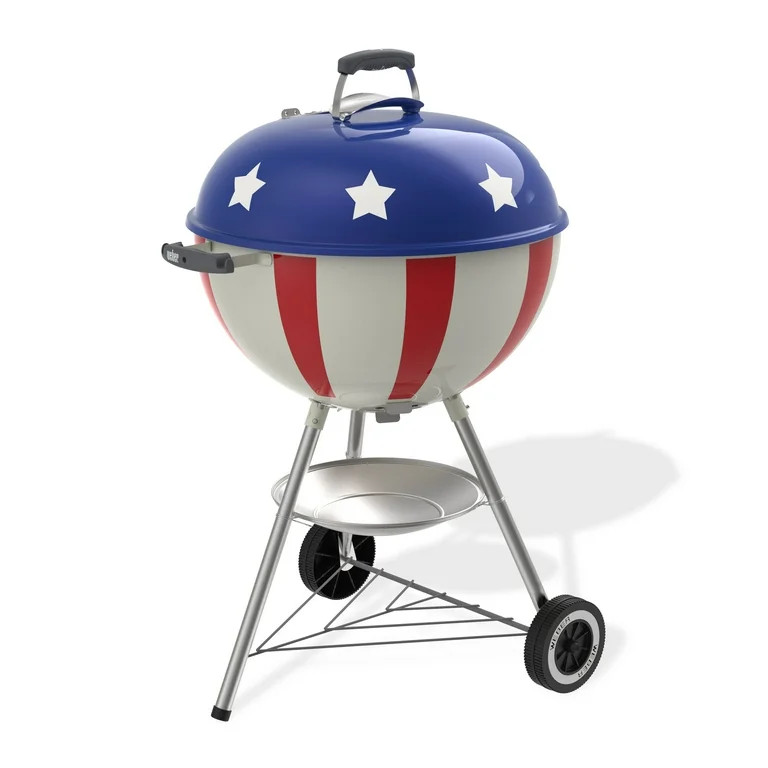 Weber 22" Star Spangled Charcoal Kettle Grill | Walmart (US)