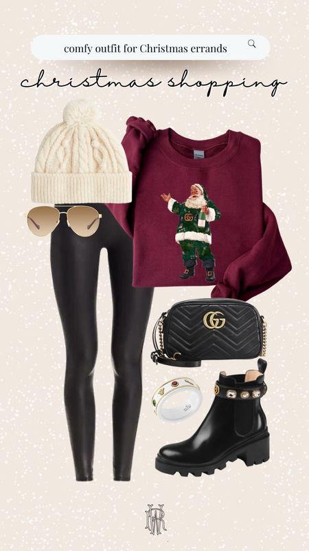 Gucci Santa sweatshirt 
Shopping outfit 
Casual style 


#LTKCyberweek #LTKHoliday #LTKGiftGuide