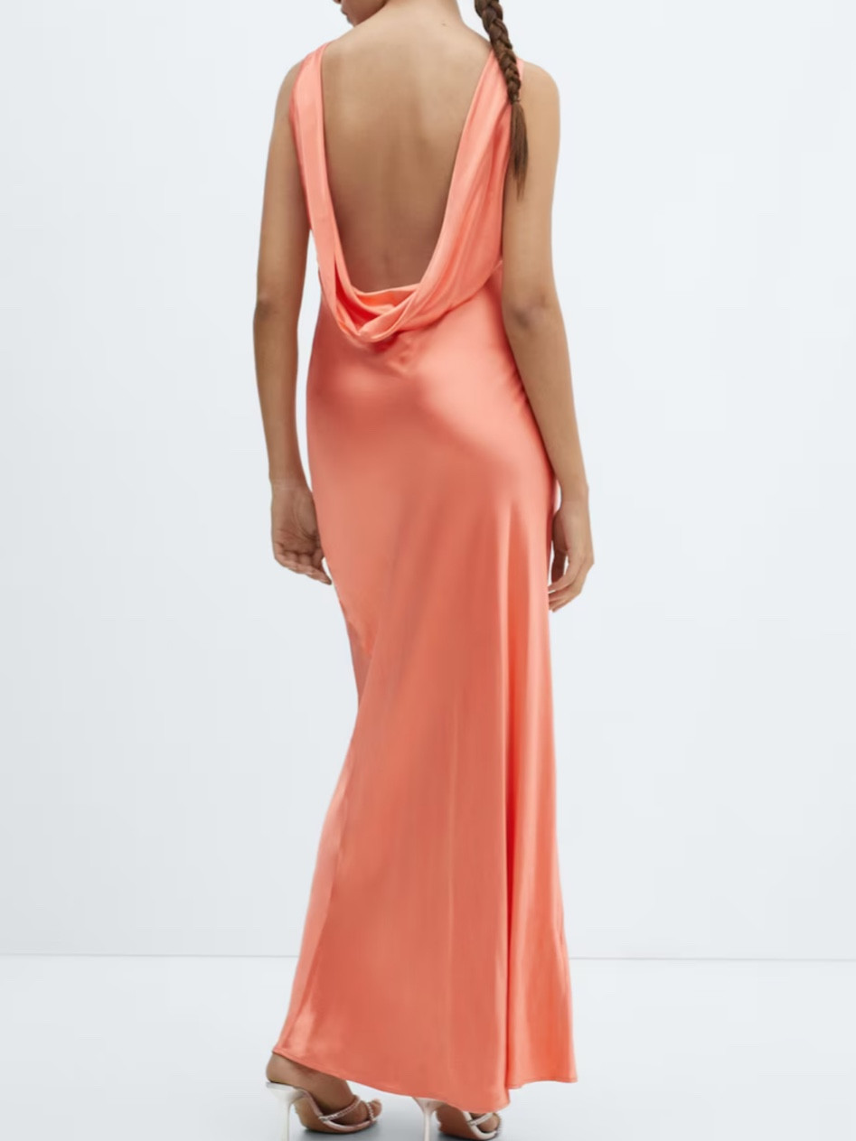 Sleek in the front with an open back! Beautiful for spring/summer wedding 

#LTKstyletip #LTKGala #LTKSeasonal