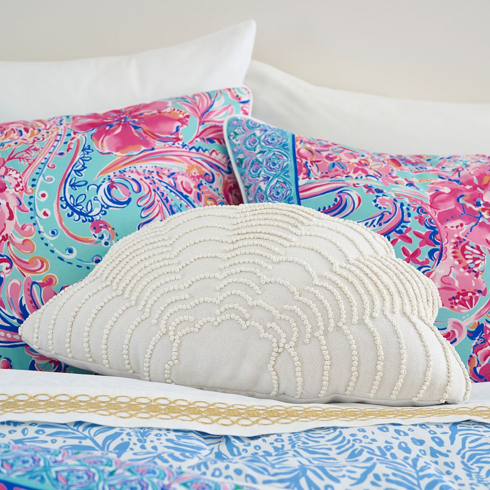 Lilly Pulitzer Shell Pillow | Pottery Barn Teen