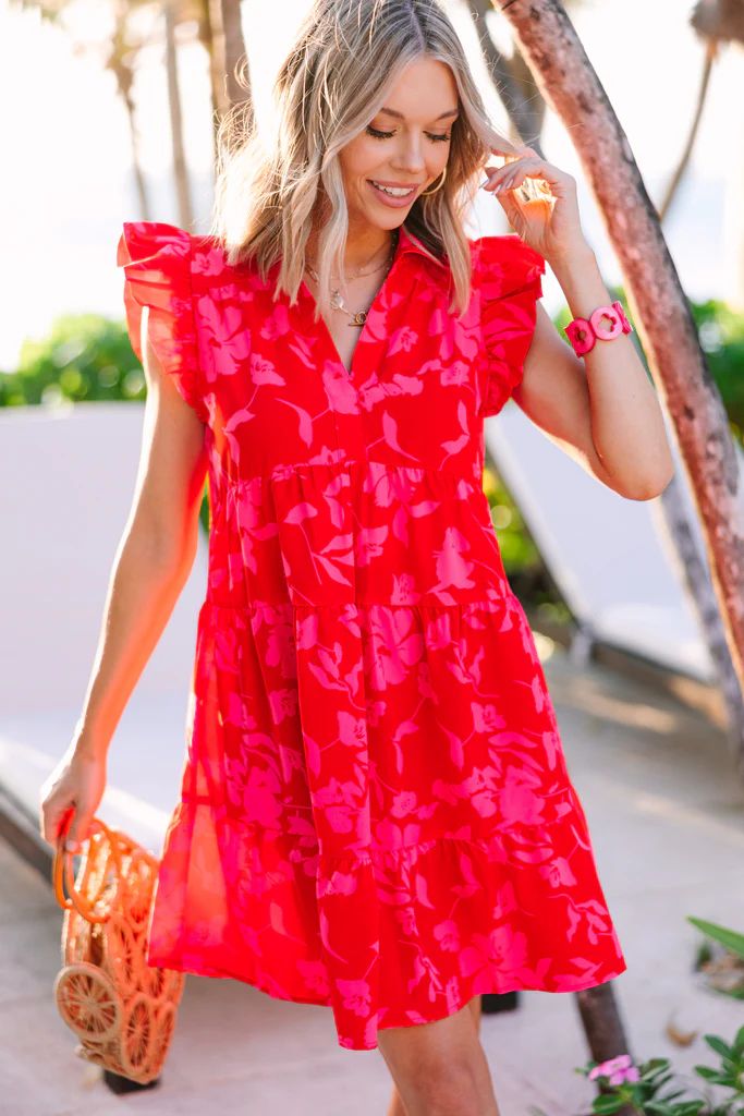 Worth Your While Red Babydoll Dress | The Mint Julep Boutique