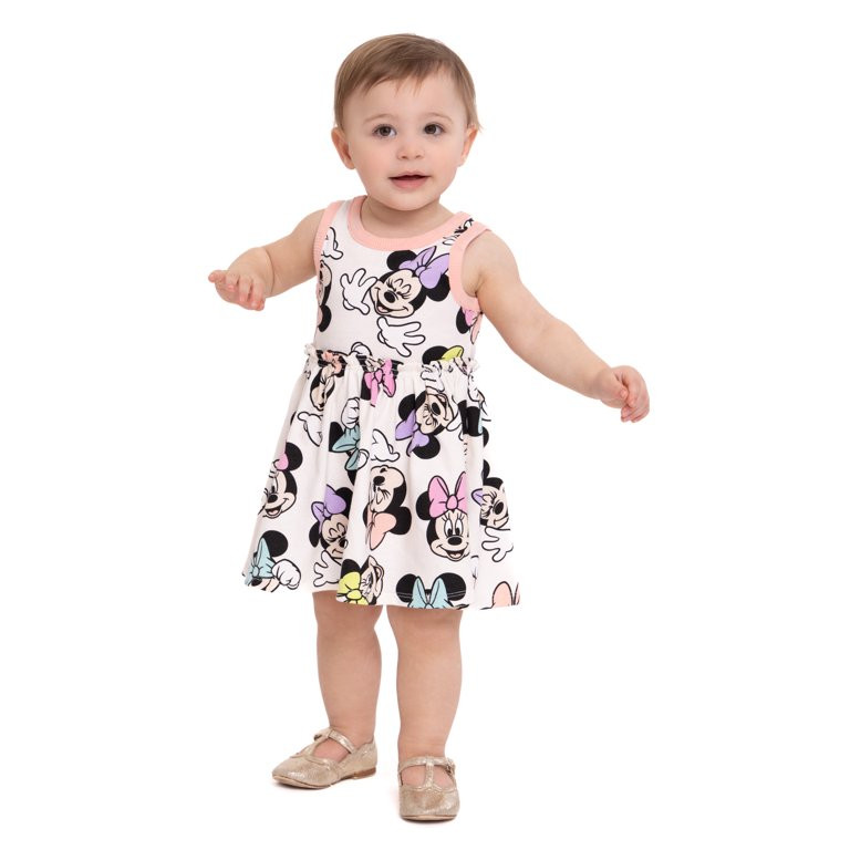 Minnie Mouse Toddler Girls Tank Dress, Sizes 12M-5T | Walmart (US)