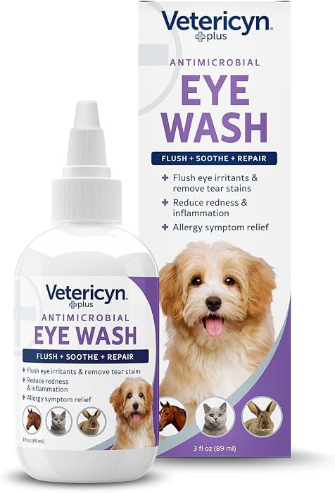 Vetericyn Plus Dog and Cat Eye Wash | Eye Drops for Dogs and Cats to Flush and Soothe Eye Irritat... | Amazon (US)