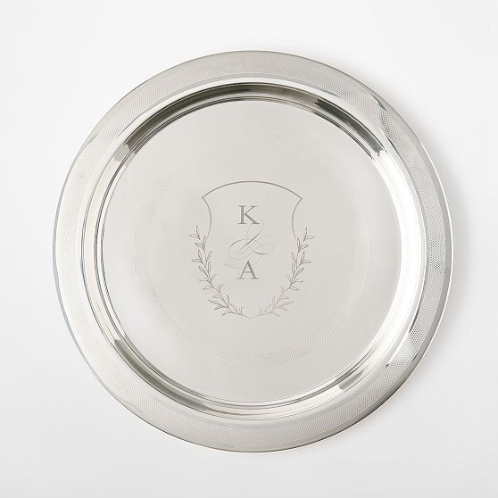 Celebration Silver Etched Tray | Mark and Graham