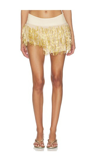 CULTNAKED Copacabana Skort in Nude,Metallic Gold. - size S | Revolve Clothing (Global)