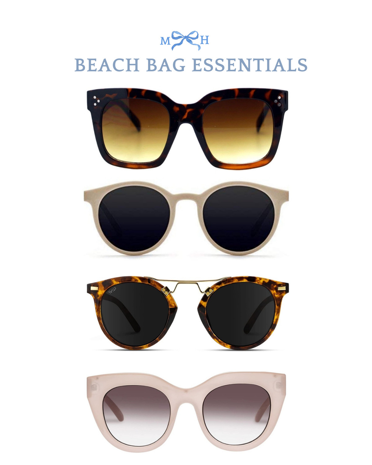 women's sunglasses fashion style resort spring break summer vacation classic preppy beach pool day m | Amazon (US)