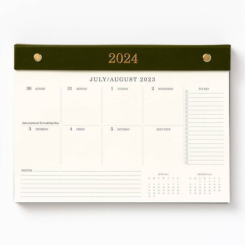 2023-2024 Chicago Avenue Weekly Desk Calendar | Paper Source | Paper Source