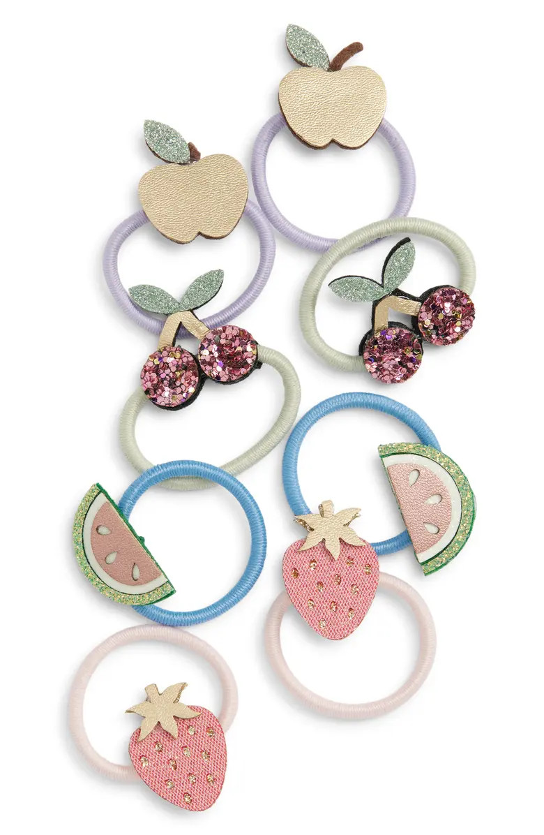 Kids' Fruit Salad 8-Pack Ponytail Holders | Nordstrom