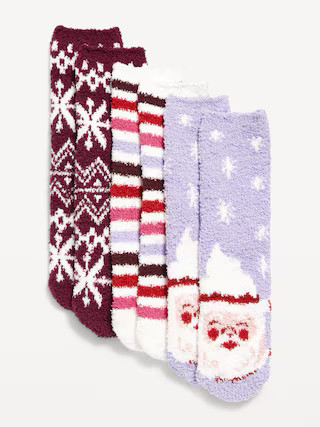 3-Pack Cozy Crew Socks for Women | Old Navy (US)