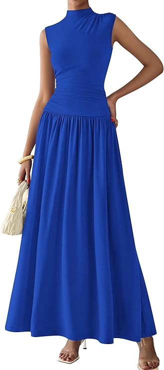 PRETTYGARDEN Women's Skirt Sets 2025 Summer Trendy 2 Piece Outfits Sleeveless Ruched Fitted Tops ... | Amazon (US)
