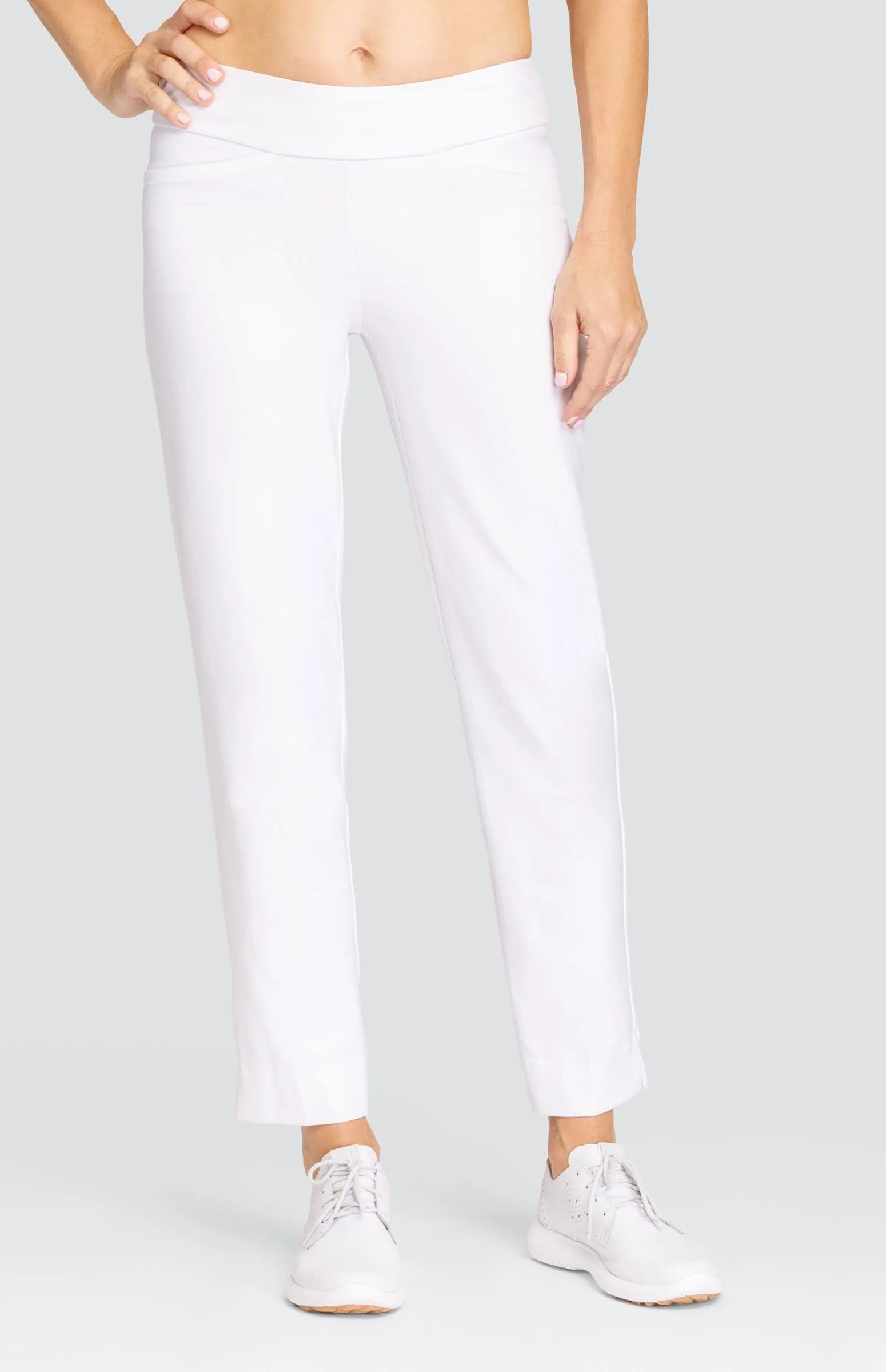Mulligan 28" Ankle Pant - Chalk White | Tail Activewear