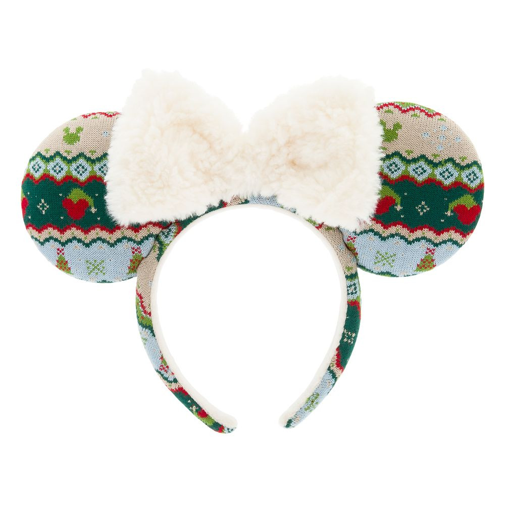 Minnie Mouse Holiday Knitted Ear Headband for Adults | Disney Store