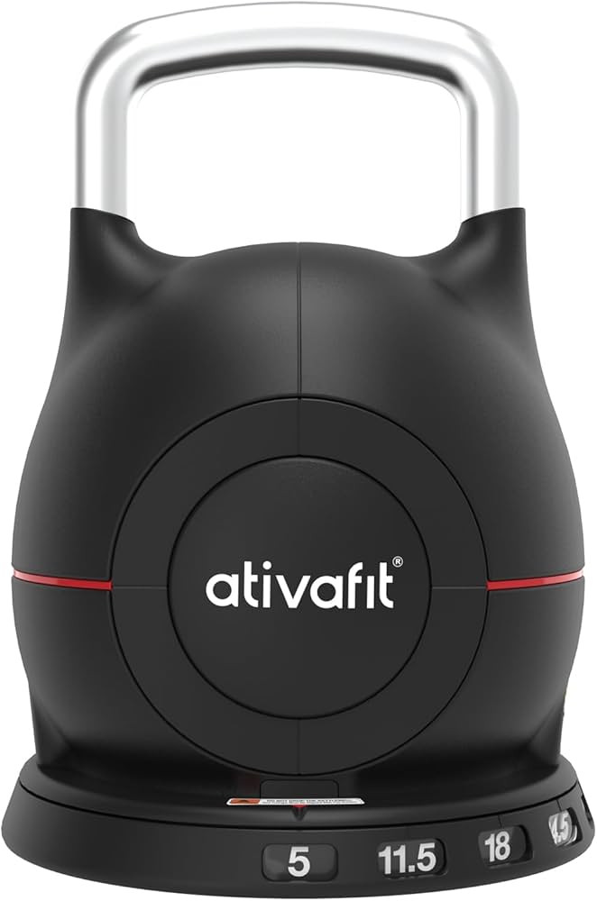 Ativafit 7 in 1 Adjustable Kettlebell 5-44lbs Adjustable Kettlebell with Solid Aluminum Handle Qu... | Amazon (US)